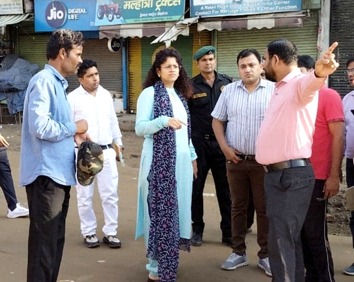 Drain made higher than the ground, orders for investigation