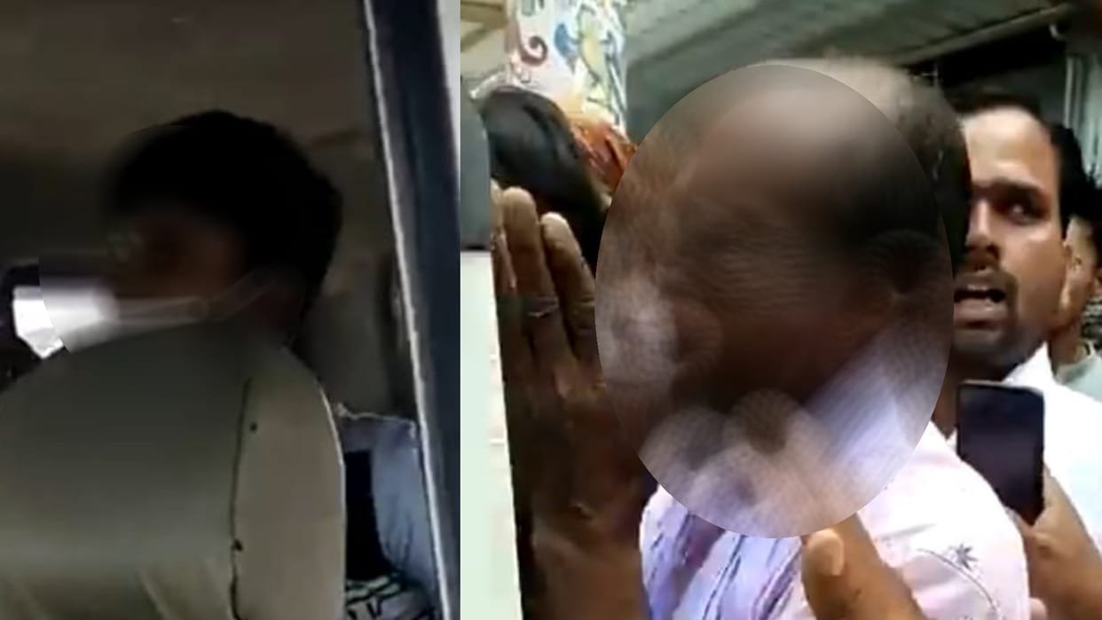 People catch a couple on Lucknow airport on the name of love jehad.