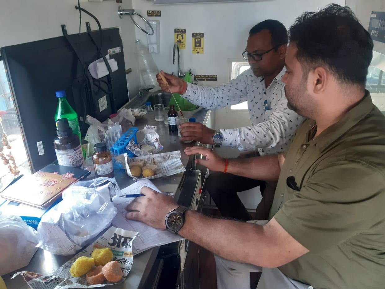Starch found in barfi in Gunnaur, 40 samples passed