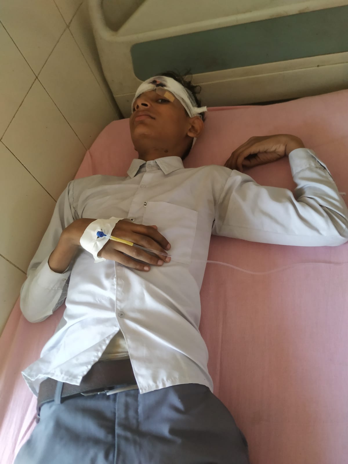 Student fell unconscious in rally, suffered head injury