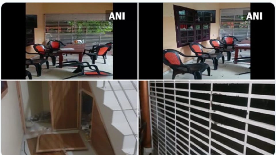 Bomb hurled at RSS office in Payyannur, Kannur district
