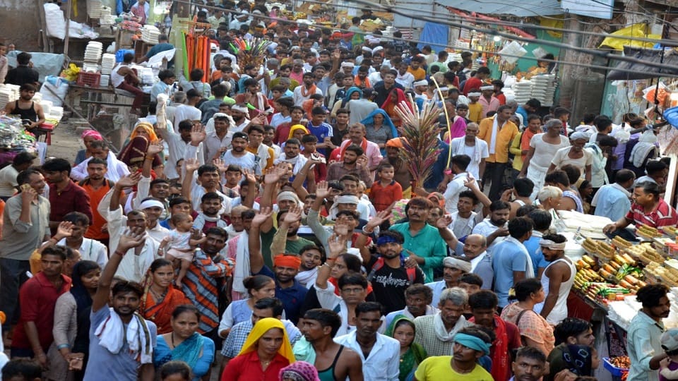 Record breaking crowd gathered at Mudiya fair on eve of Guru Purnima In Mathura