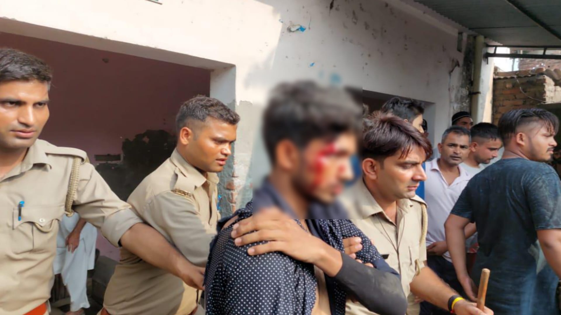 The villagers had beaten up two injured youth after the death of a man in road accident in Saharanpur