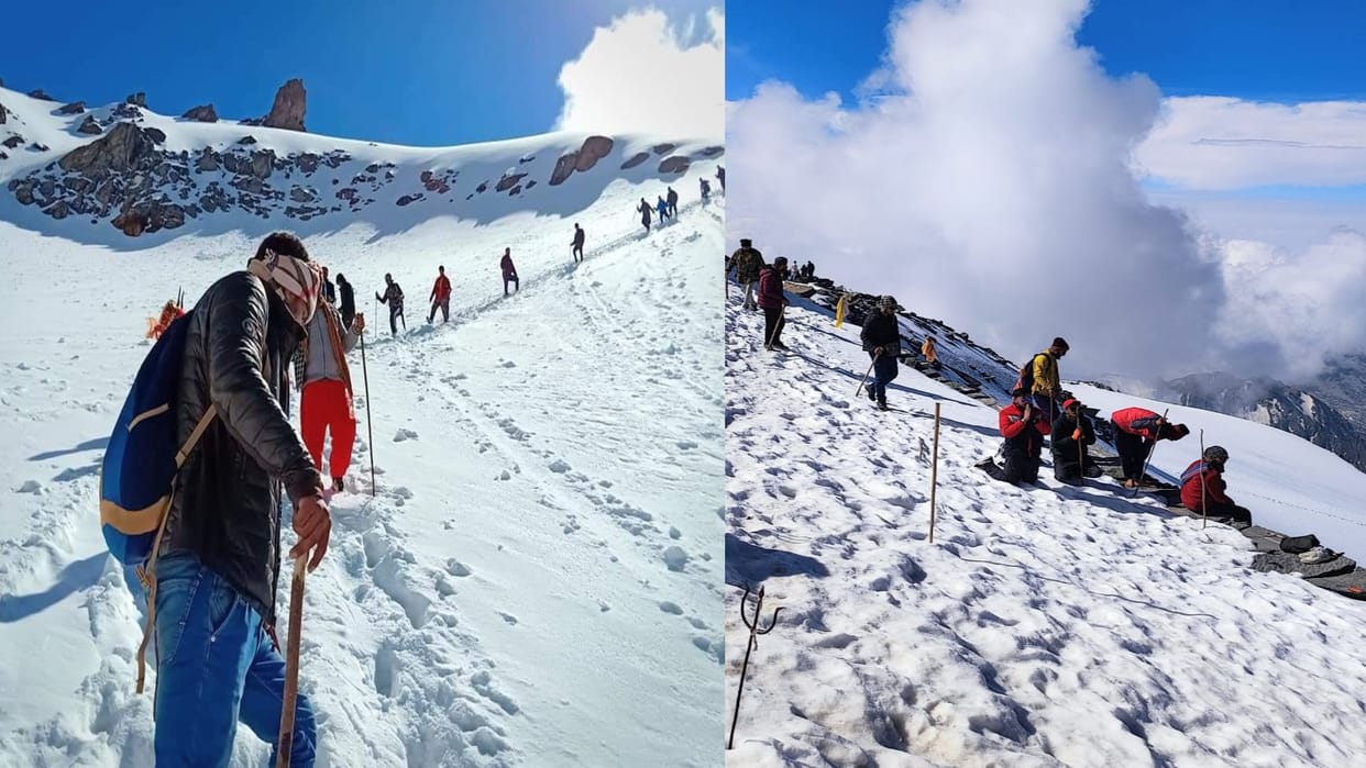 Huge enthusiasm among devotees for Shrikhand Yatra, 432 left for the second day