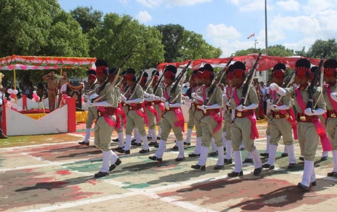 Hundreds of recruited constables became part of UP PAC with the oath of duty and allegiance