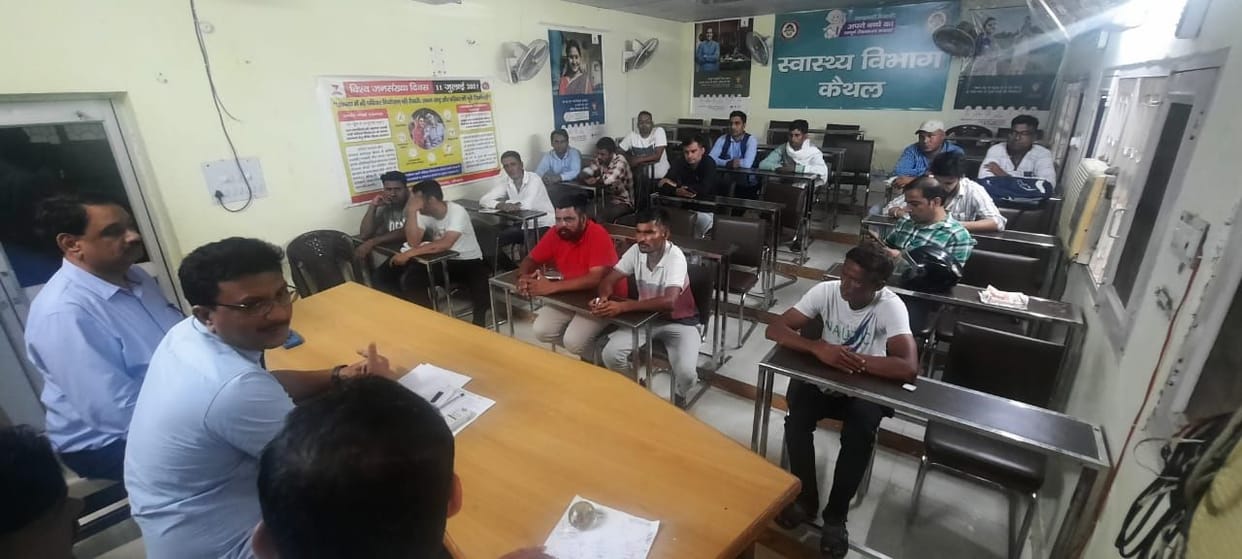 Larvae test training to able-bodied youth