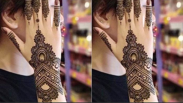 easy attractive sawan mehndi design 2022