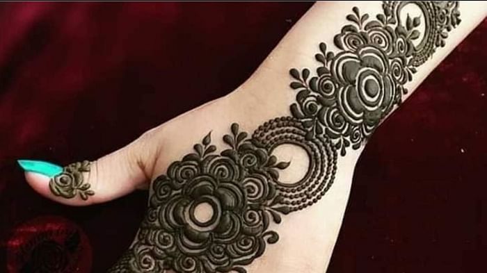 easy attractive sawan mehndi design 2022