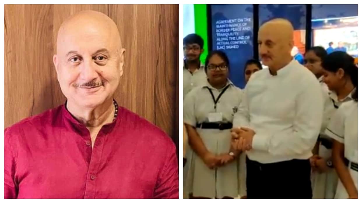 The Kashmir Files: Anupam Kher visited a school in delhi students discuss with him about movie