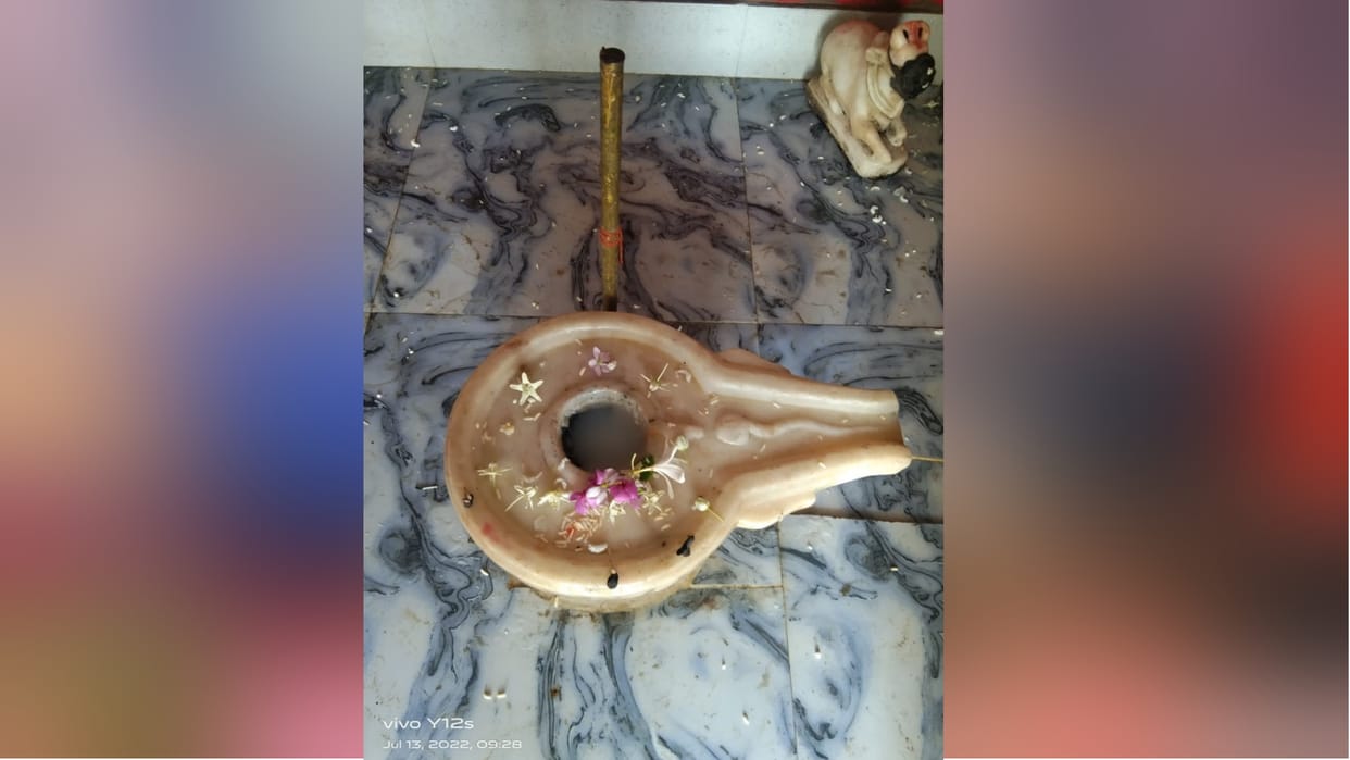 drunk man uprooted Shivling from temple in bareilly