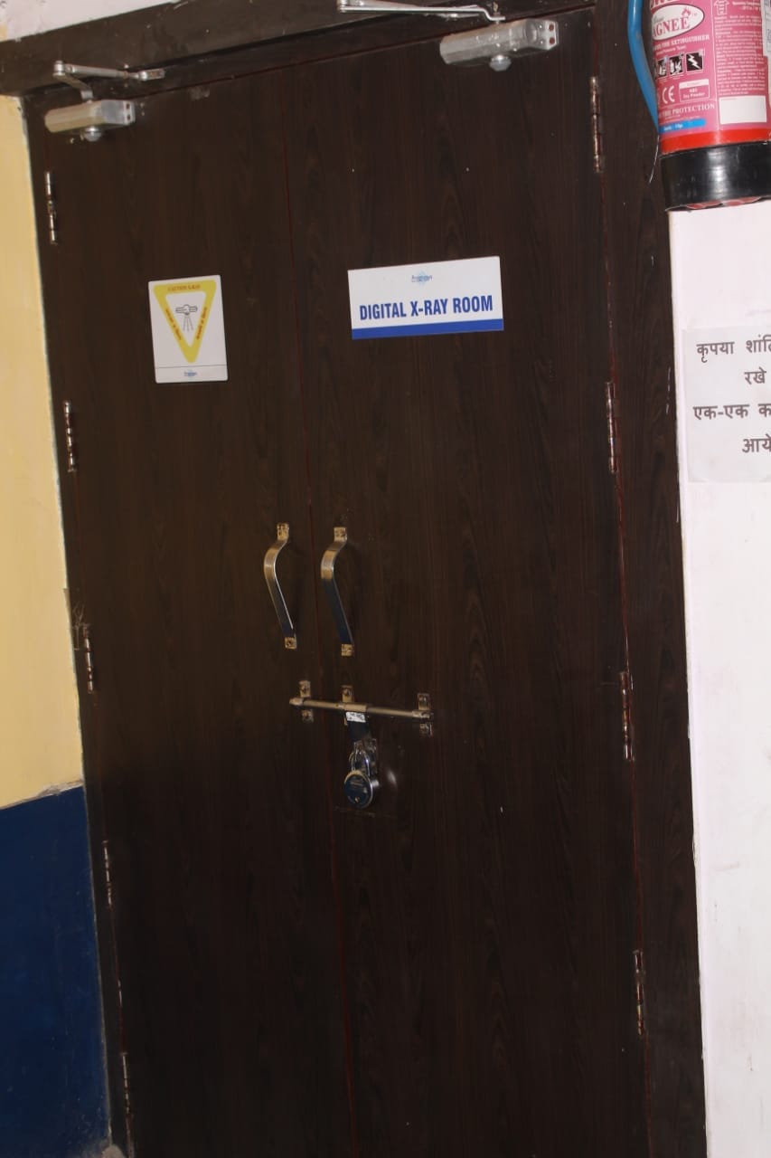 Locks in ultrasound and digital X-ray room, patients found wandering