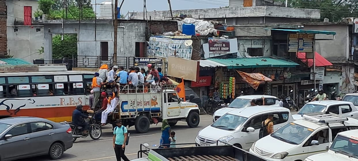 The journey of carrying passengers in cargo vehicles continues