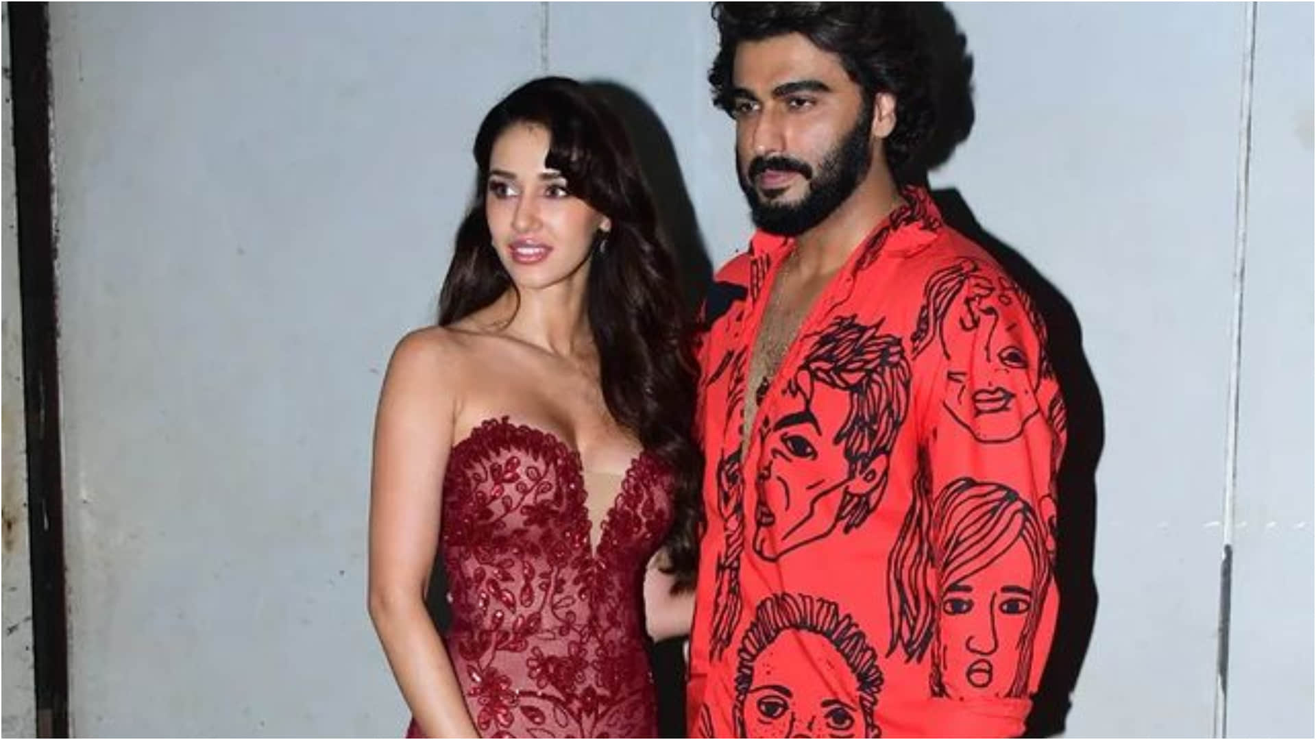 disha patani red and nude shade strapless gown for ek villain returns promotion look extremely gorgeous
