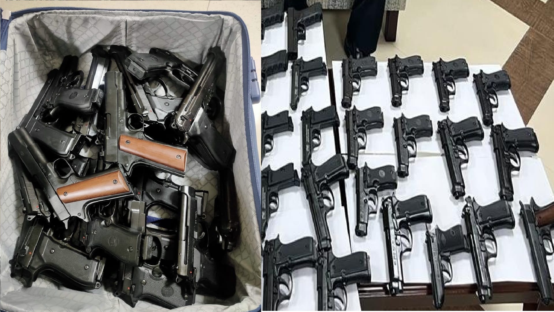 Indian couple arrived from Vietnam nabbed with 45 guns worth over Rs 22 lakh