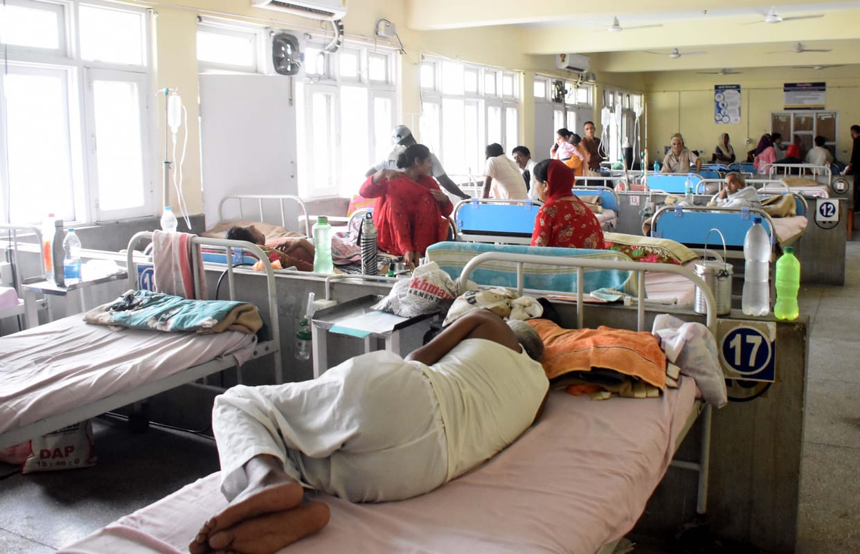 Viral and vomiting-diarrhoea cases increased in the district