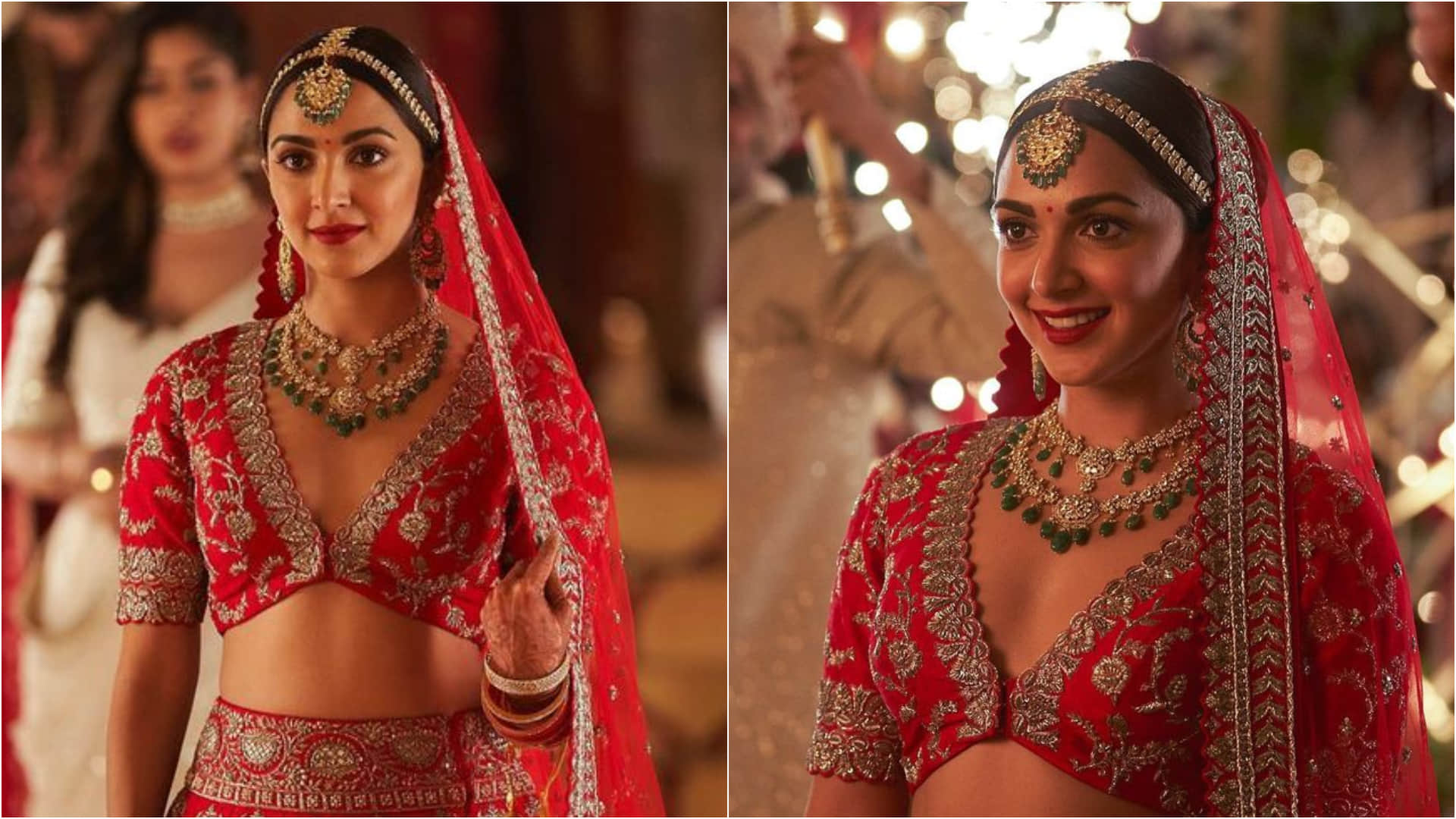 Actress Kiara Advani Bridal Look In Jugjugg Jeeyo in 3 Lakh Red Lehenga News in Hindi