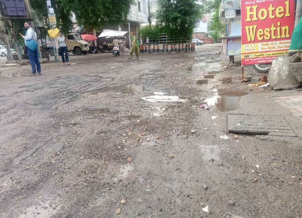Reality of roads seen in potholes in first rain