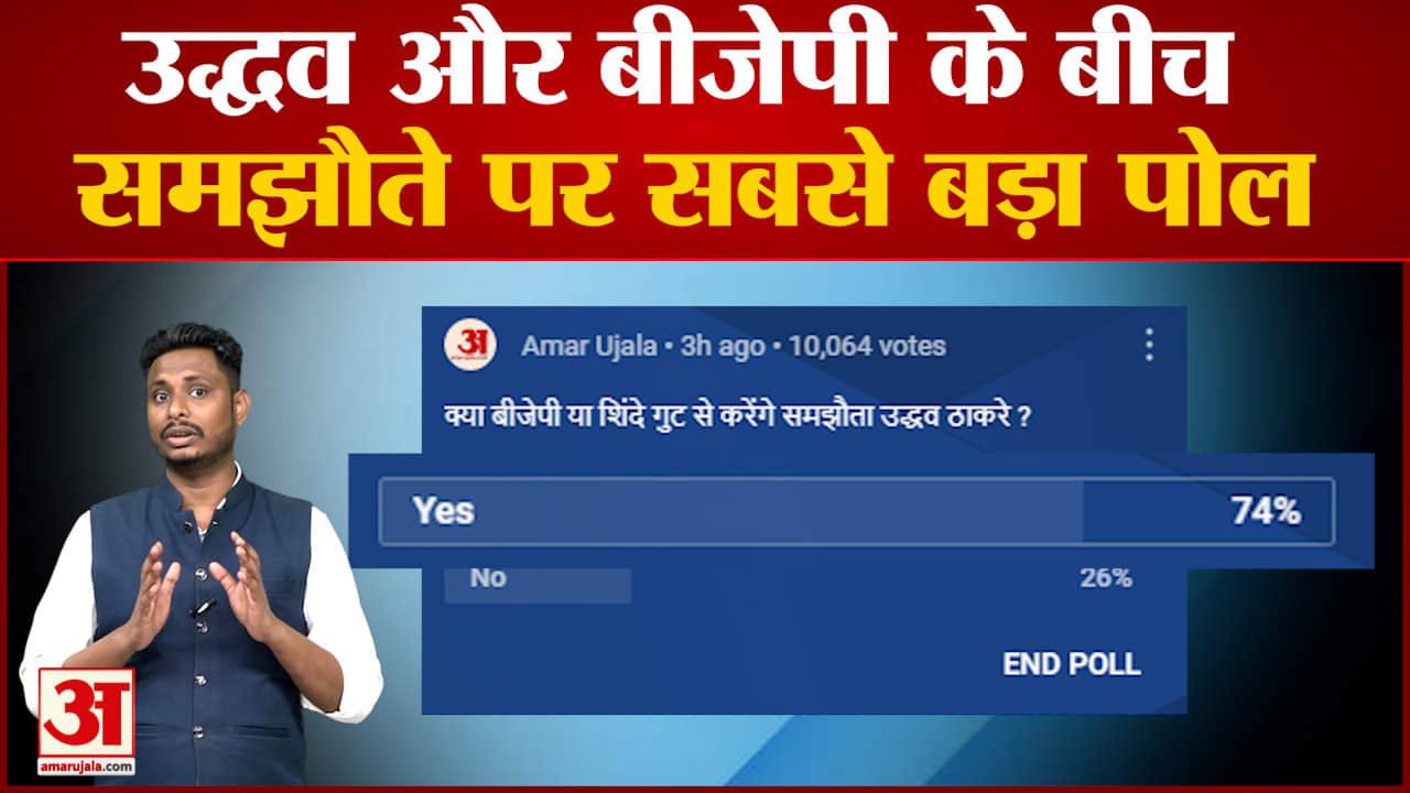 Maharashtra Political Crisis। उद्धव और बीजेपी के बीच समझौते पर सबसे बड़ा पोल