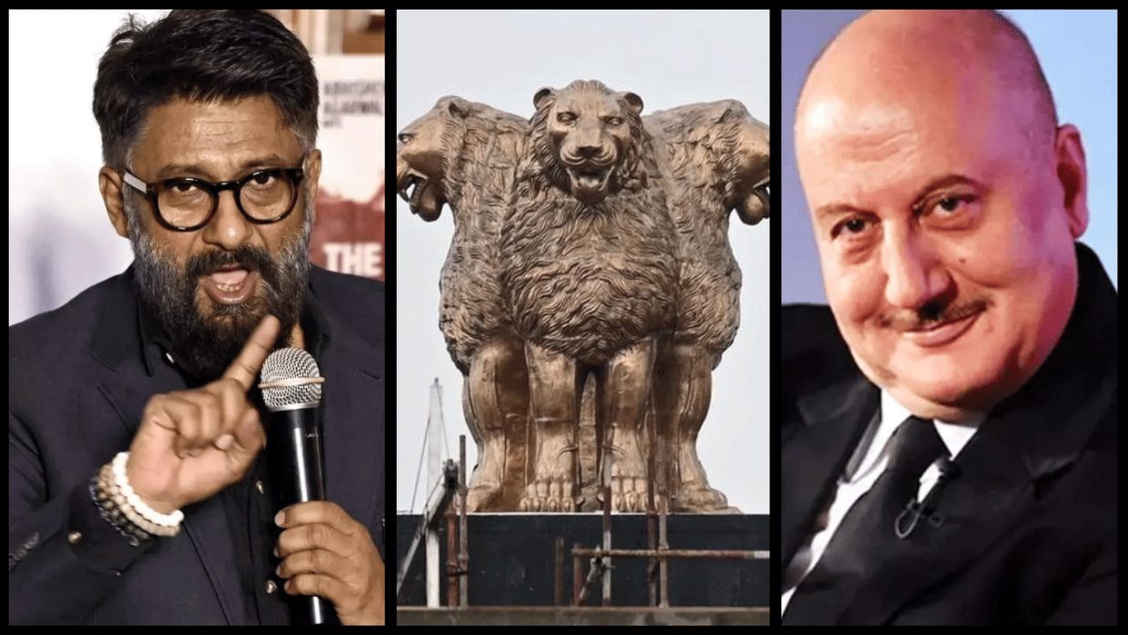 National emblem row: The Kashmir Files Director Vivek Agnihotri and Actor Anupam Kher reacts to controversy