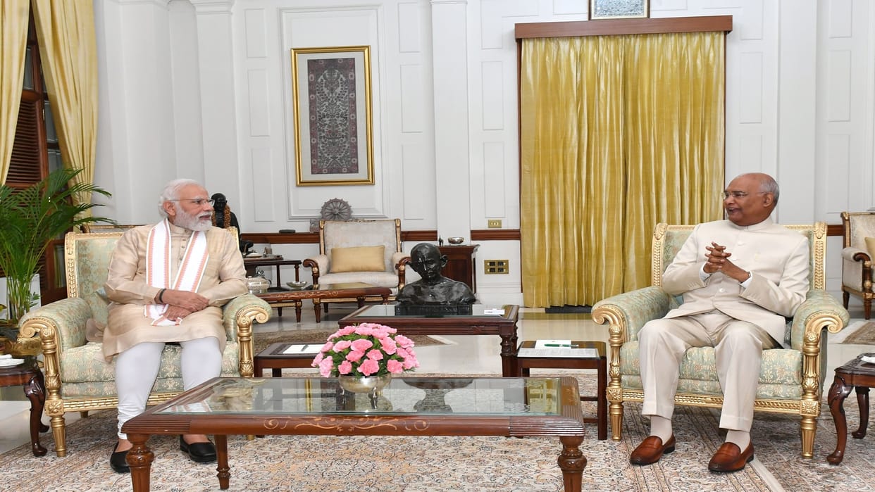 PM Modi calls on President, Kovinds term will ends on July 24, election process going on