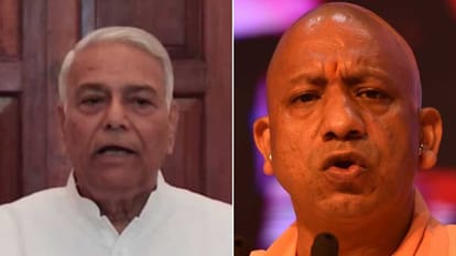 यशवंत सिन्हा और योगी आदित्यनाथ।