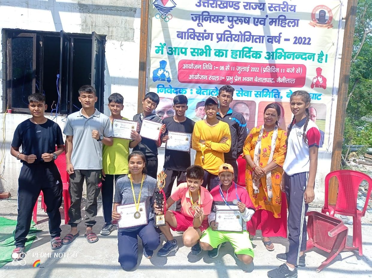 Boxers Dimple and Pragya won gold in state level boxing