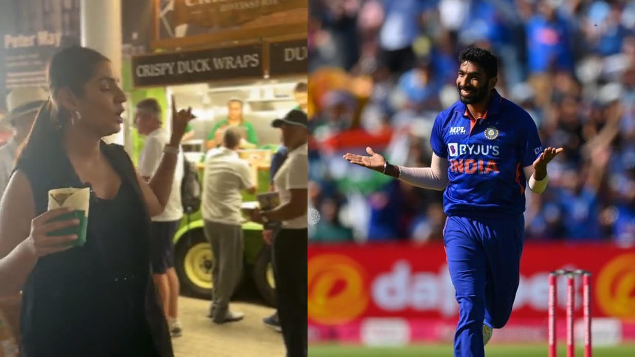 Sanjana ganesan trolls England batsman after they got out on duck