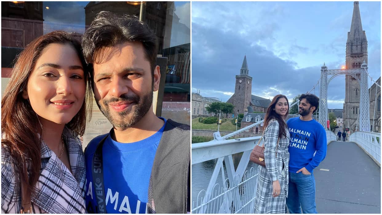 Disha Parmar and Rahul Vaidya will celebrate their first marriage anniversary in London, share photo from their trip
