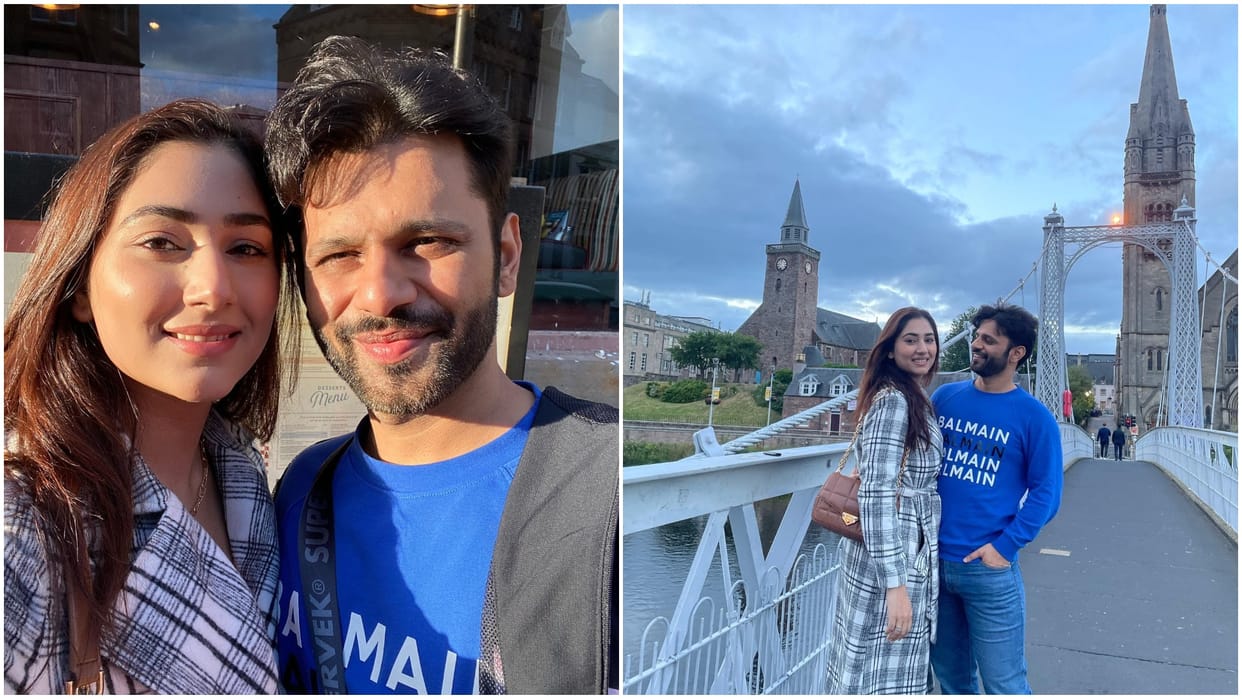 Disha Parmar and Rahul Vaidya will celebrate their first marriage anniversary in London, share photo from their trip