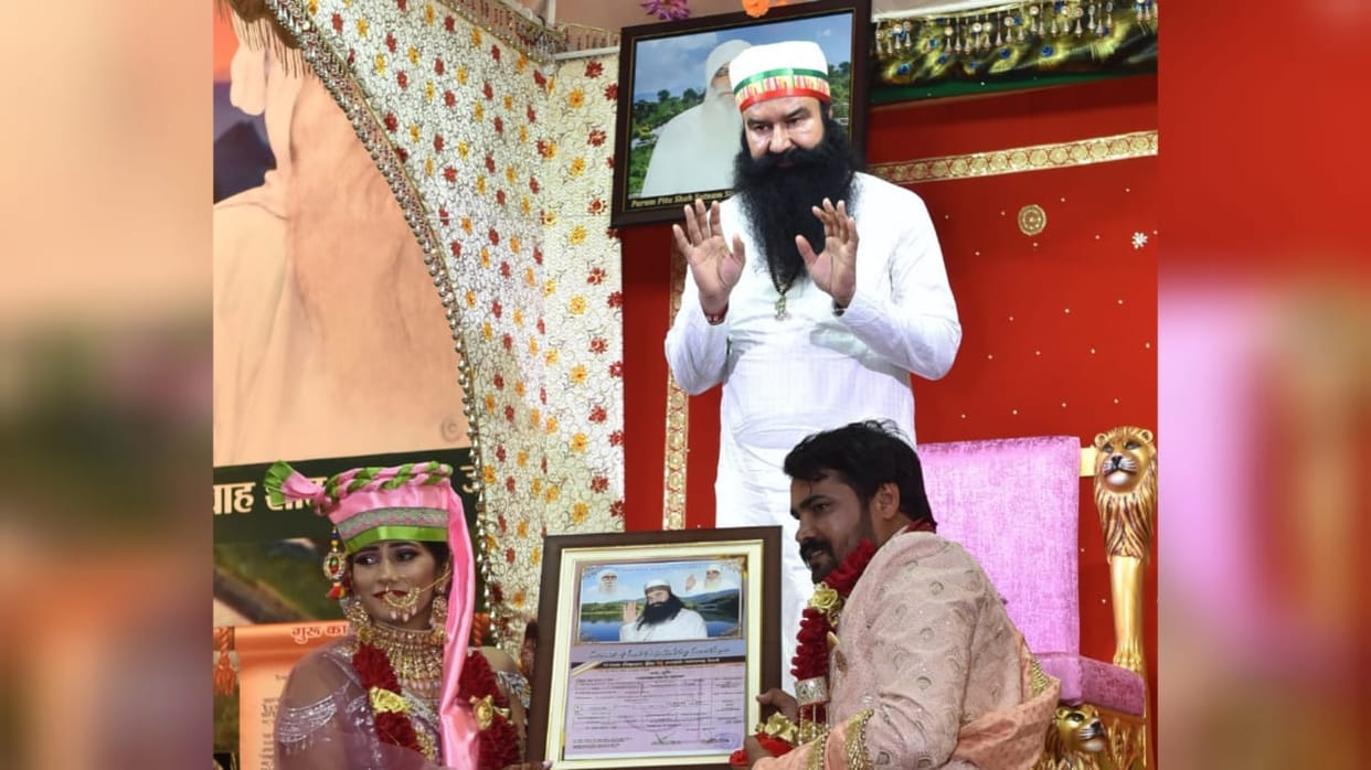Ram Rahim got the boys and girls married