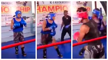 Boxer Death Kickboxer fell in ring on players punch in live match Bengaluru died in hospital