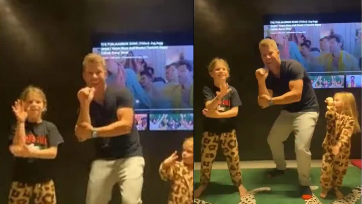 Cricketer David Warner Dance Video on Varun Dhawan Jugjugg Jeeyo Movie Song