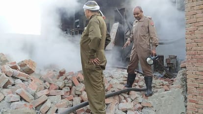 Fire broke out in the house due to gas cylinder leakage in agra