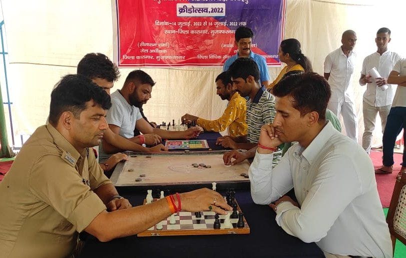 Games started in district jail, prisoners showed stamina