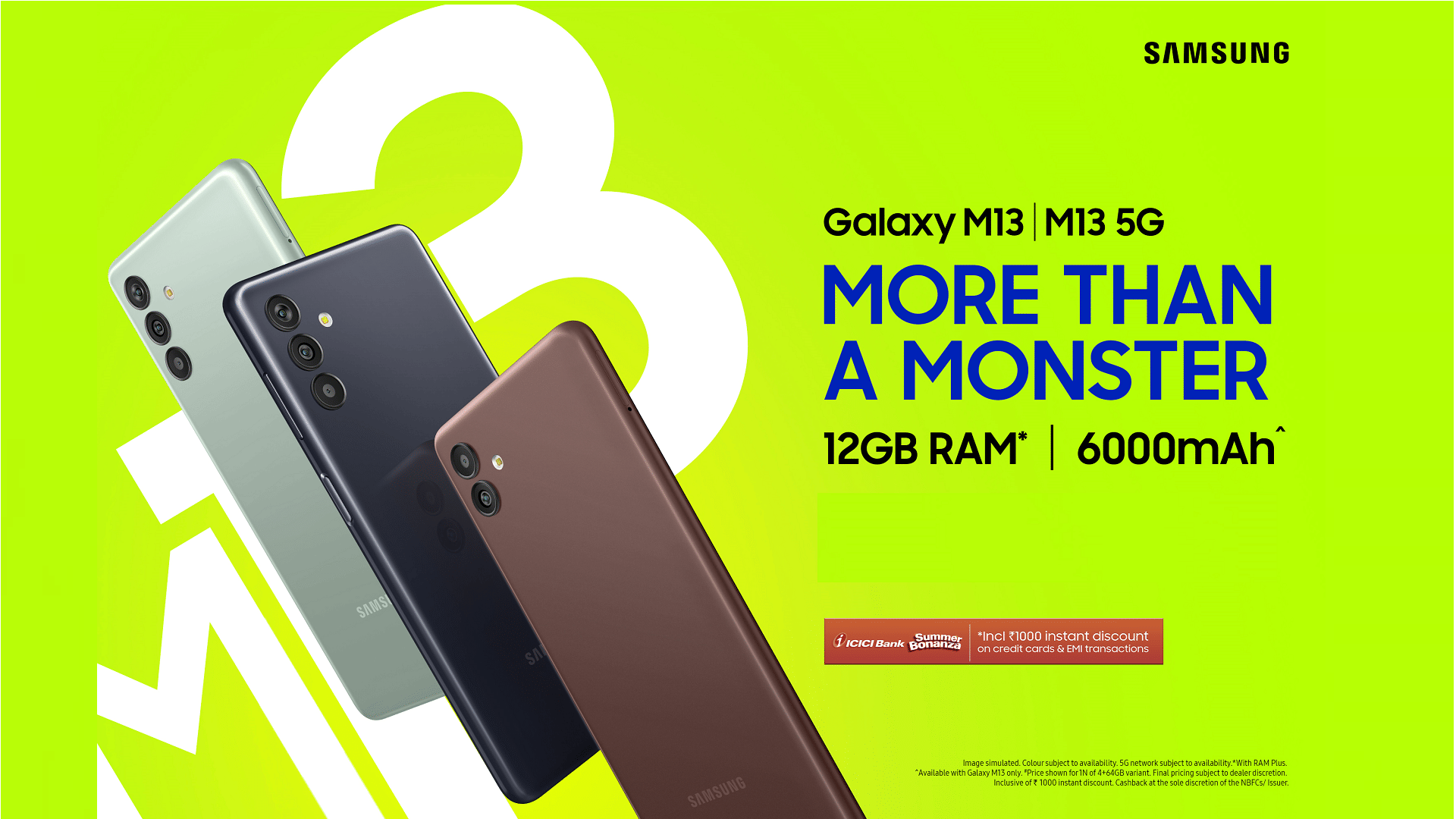 Samsung Galaxy M13 Series launched in India price and specifications