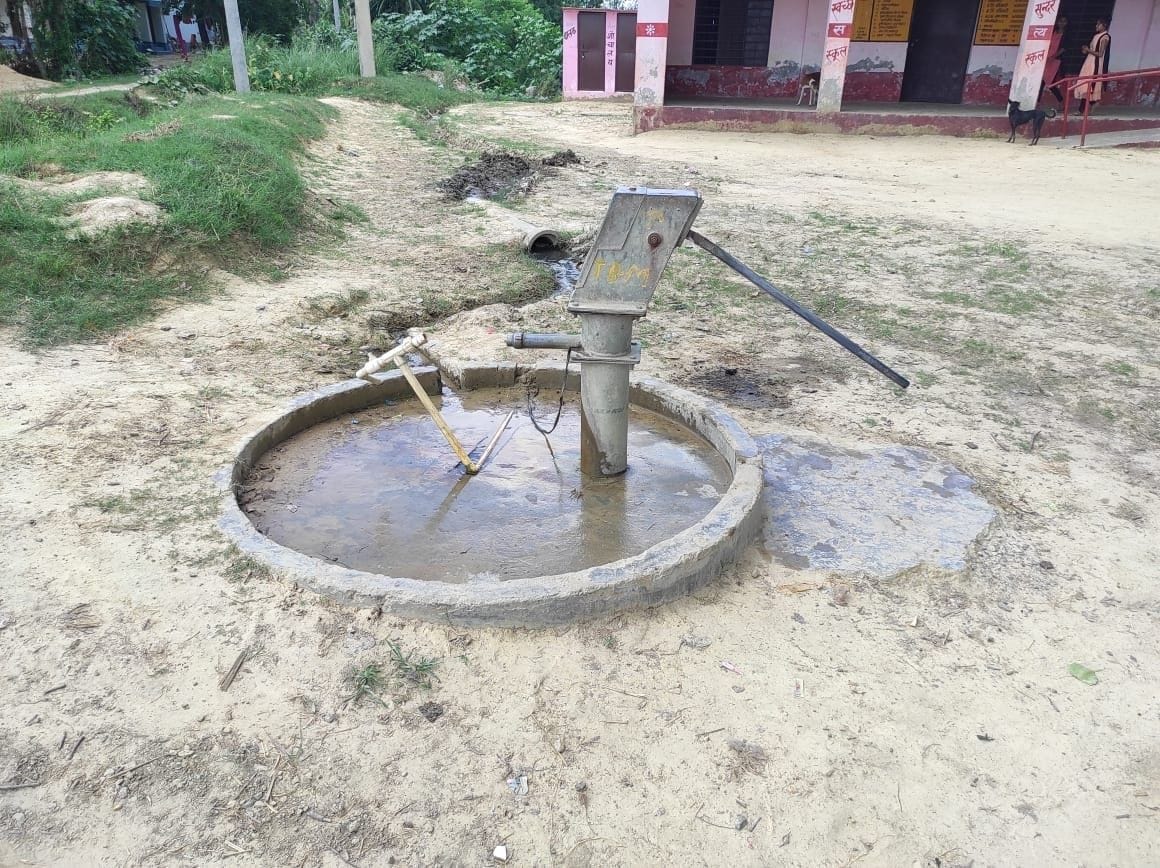 Somewhere the boundary wall is bad and somewhere the hand pump is bad.