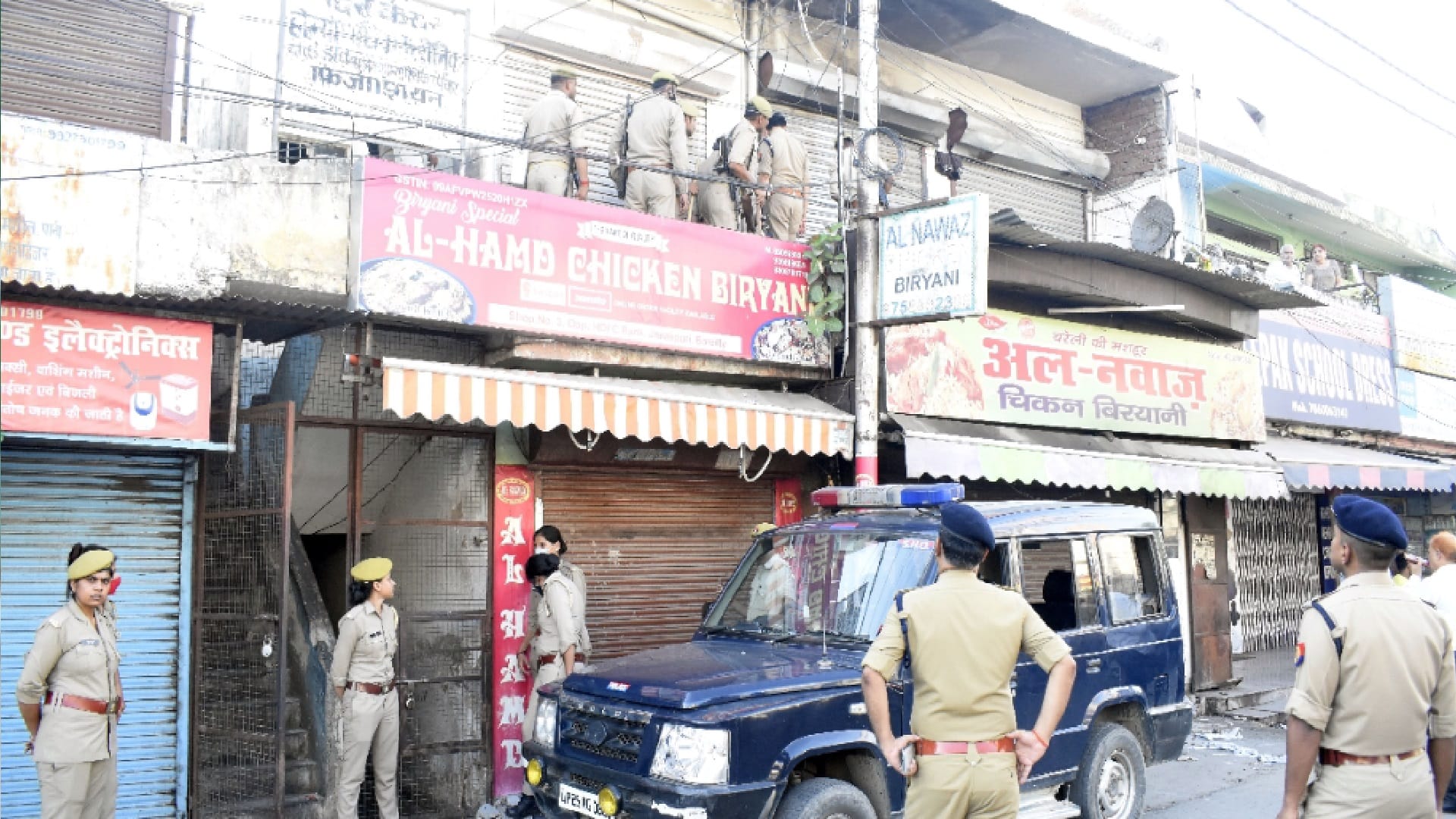 people furious for removal of Biryani shop encroachment four injured including BJP leader