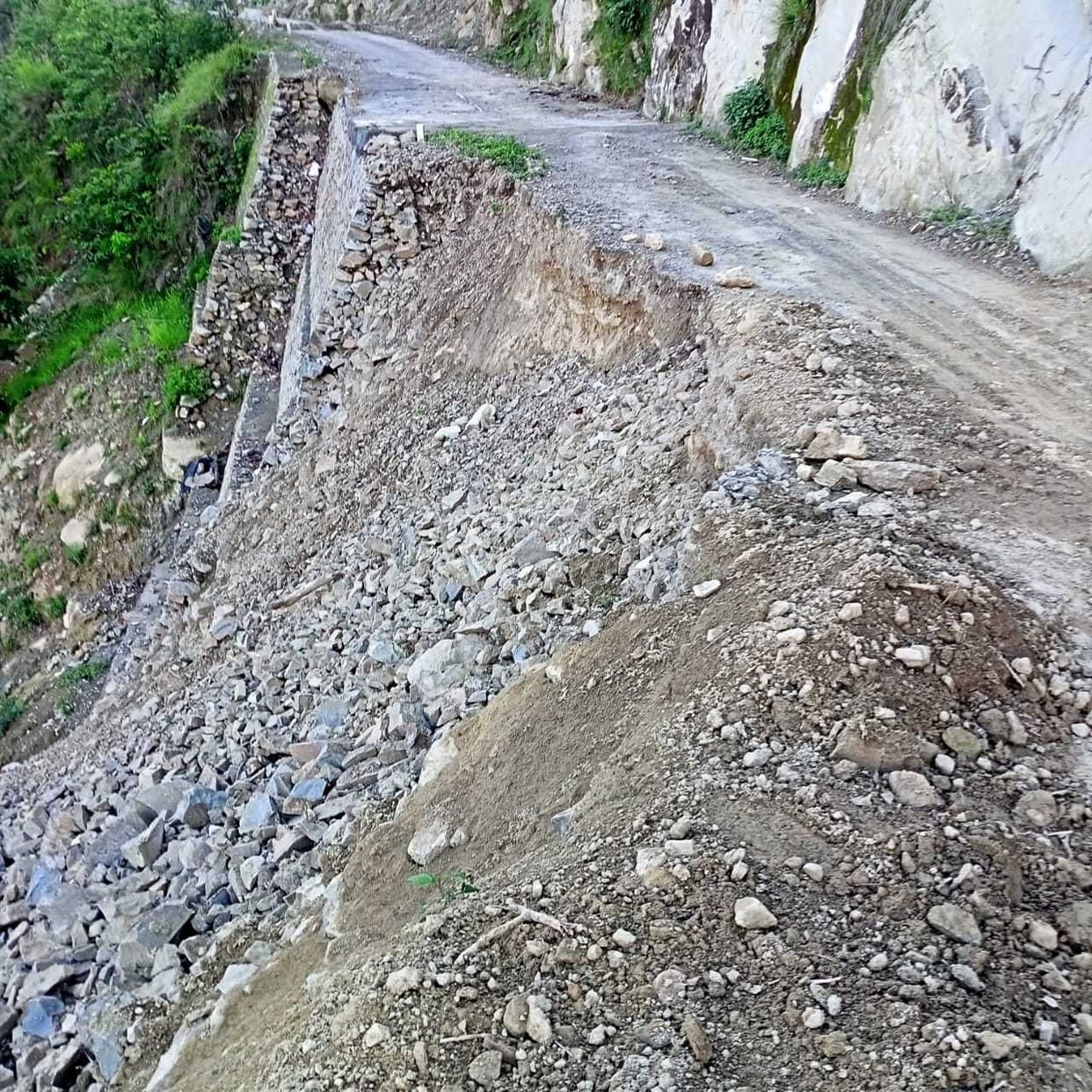 Road Damaged in Kichala Poth