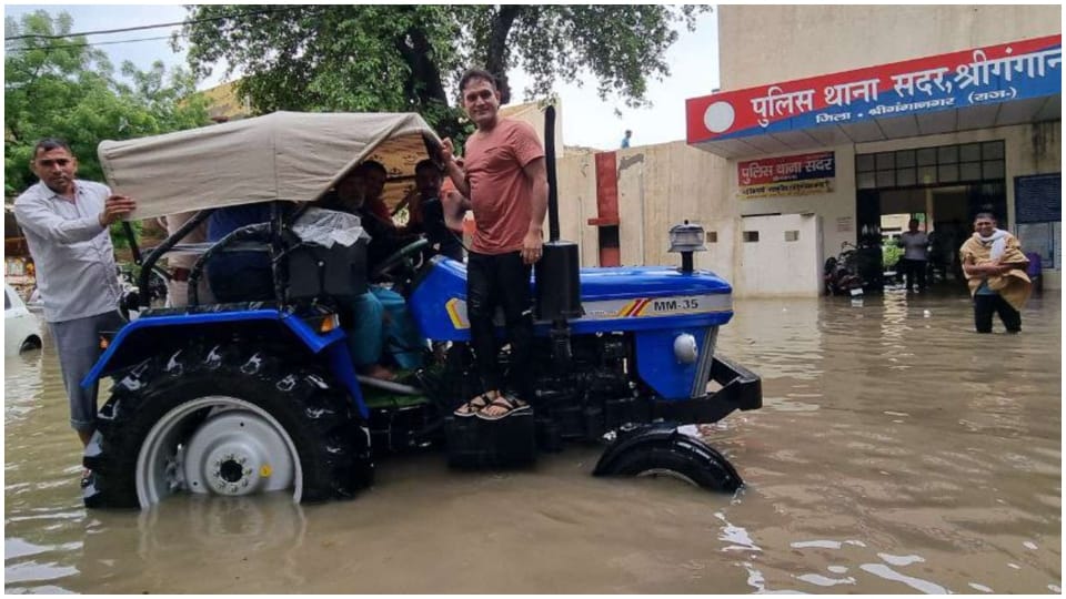 10 inches rain in 24 hours Sriganganagar alert in 22 districts of Rajasthan