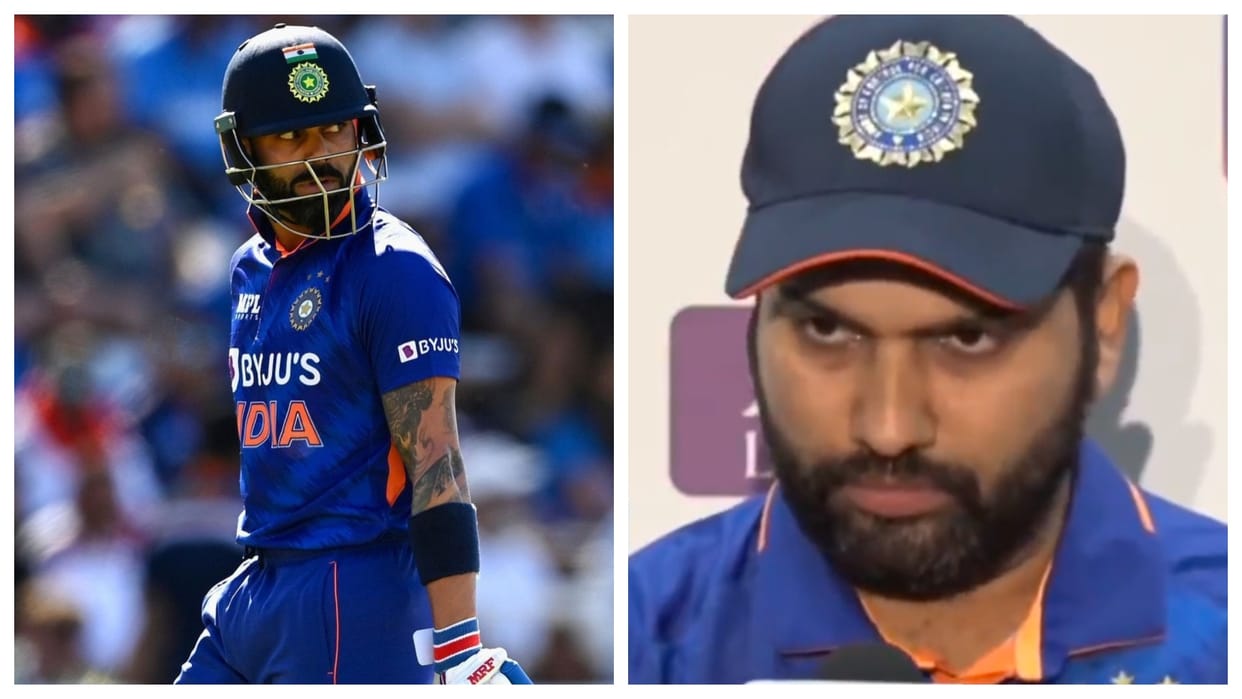 IND vs ENG Video Rohit Sharma again support Virat Kohli after poor form in lords ODI against England watch