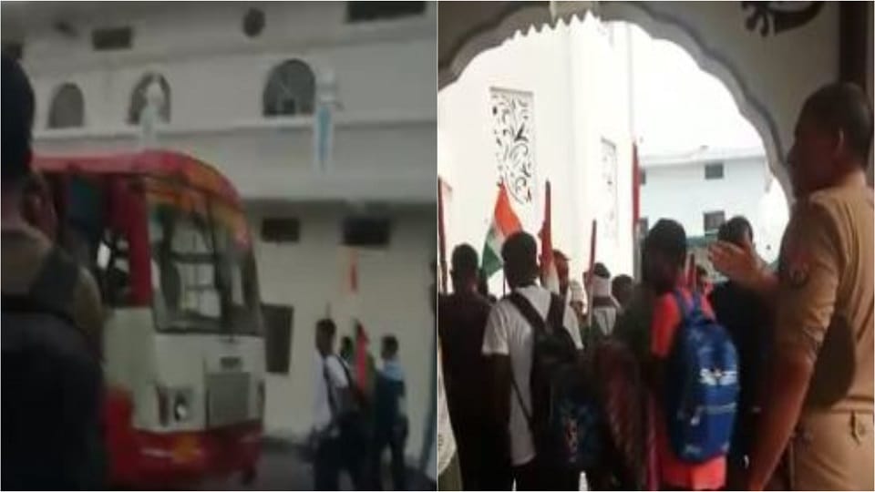 Ssc Gd-2018 Recruitment Candidates Foot March Police stopped youth in agra