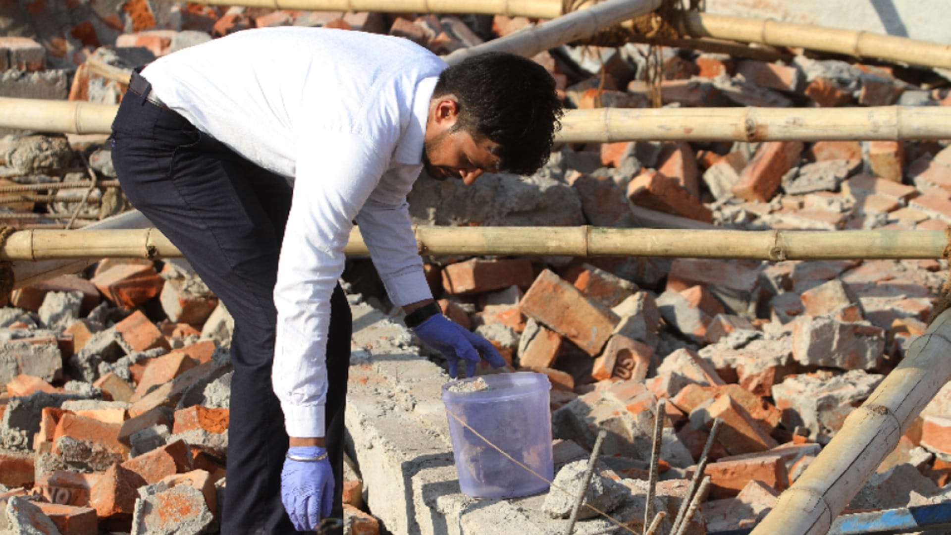 Under construction Warehouse wall collapses In alipur of delhi Many laborers died after being buried in rubble