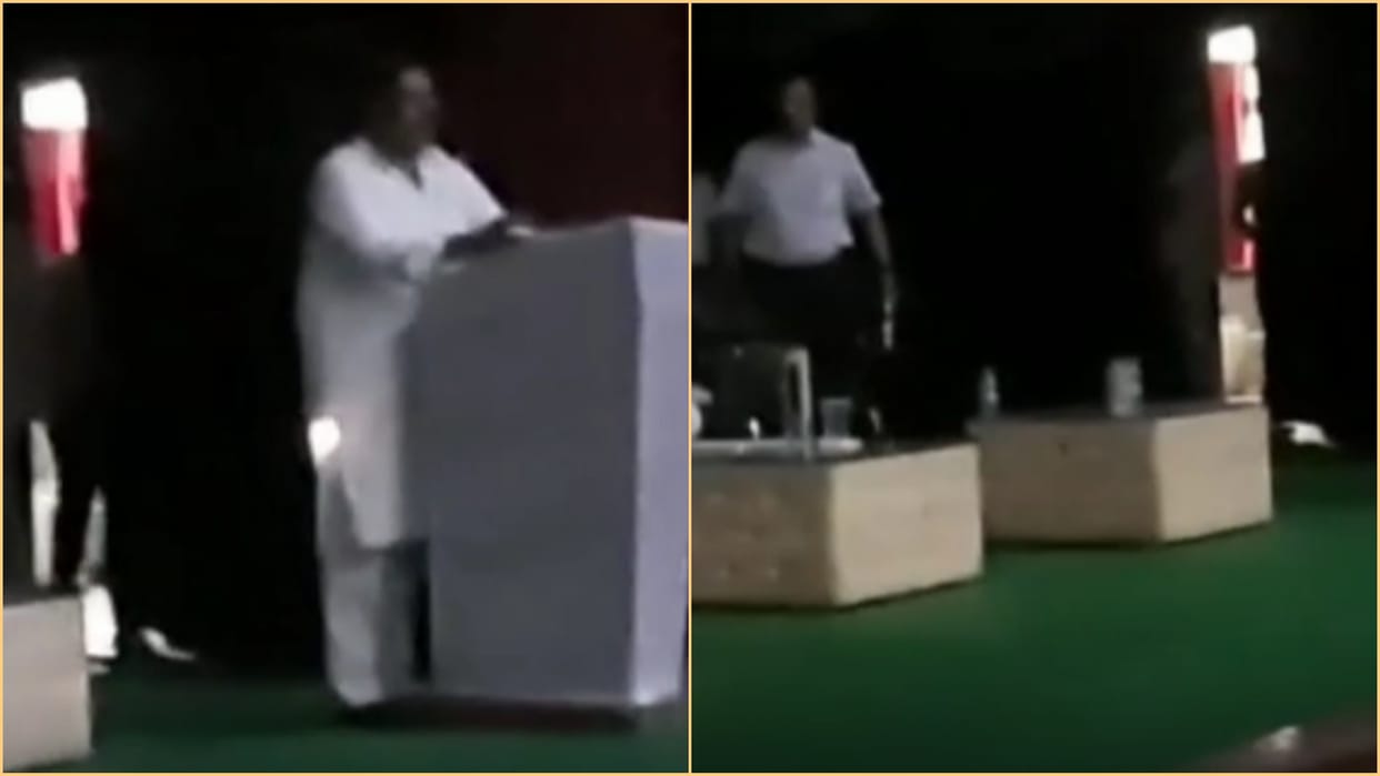 Light went off while giving speech of Energy Minister Bhanwar Singh Bhati in Bikaner
