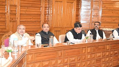 CM Jairam thakur presided over BJP MLAs Meeting regarding presidential election at shimla