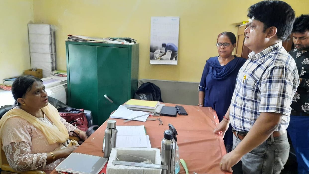 Two female doctors were found absent in the inspection