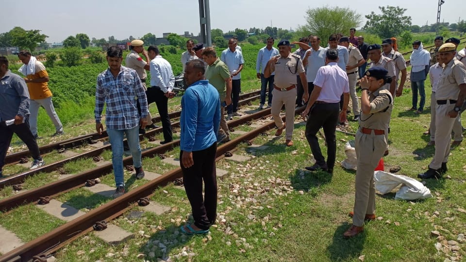 Railway line going to Thermal near Khedar Thermal Power Plant in Barwala, Hisar Uprooted