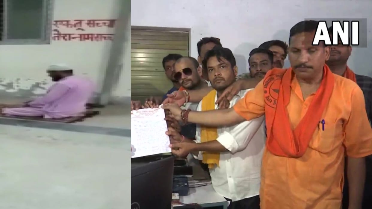 Hindu mahasabha wants action against muslims offering prayer in open.