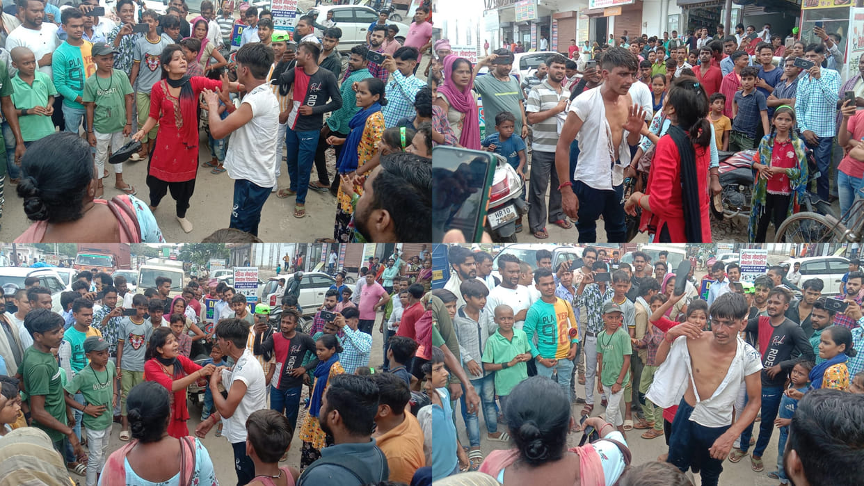 Woman beat up snatcher in Sonipat