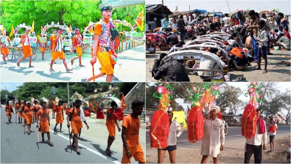 Kanwar yatra 2022 mela start in Soronji Kasganj