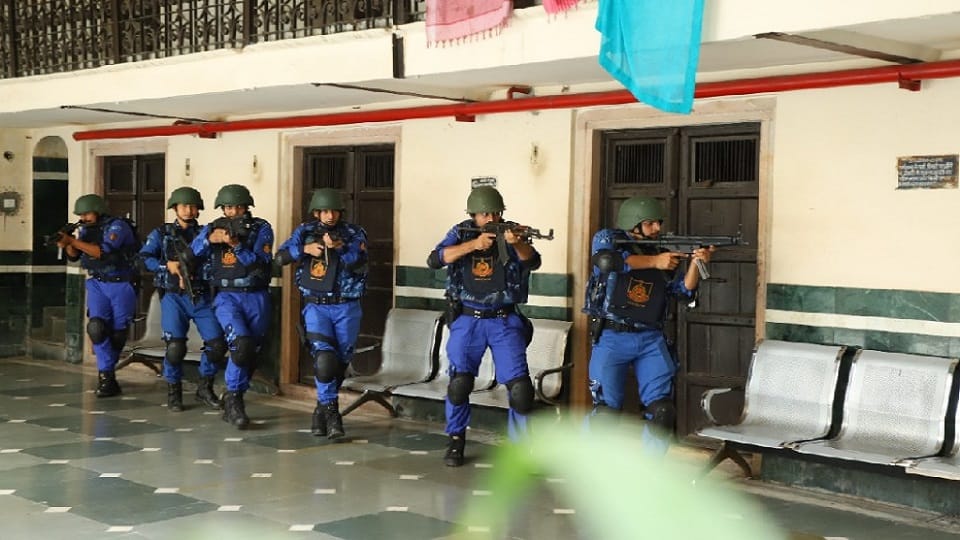 Delhi Security agencies allerted as they got information about the terrorist attack later found it mock drill